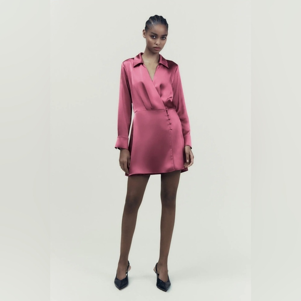 ZARA SATIN MINI ROMPER, SIZE XS